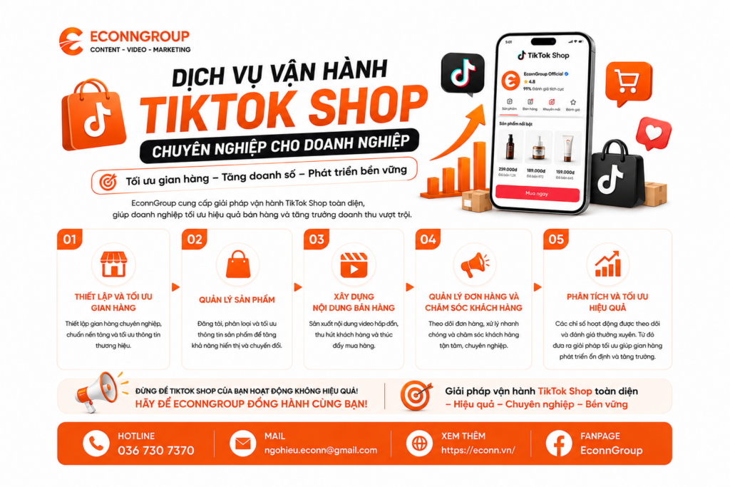 Dịch Vụ Vận Hành TikTok Shop