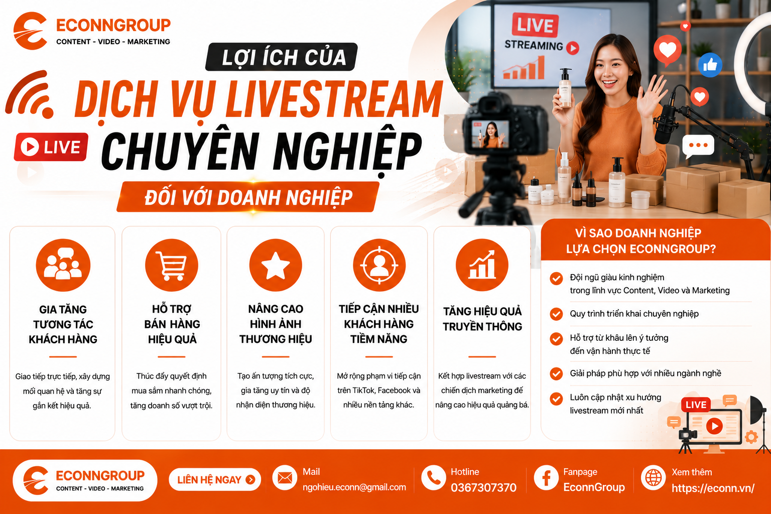 Dịch Vụ Livestream Chuyên Nghiệp
