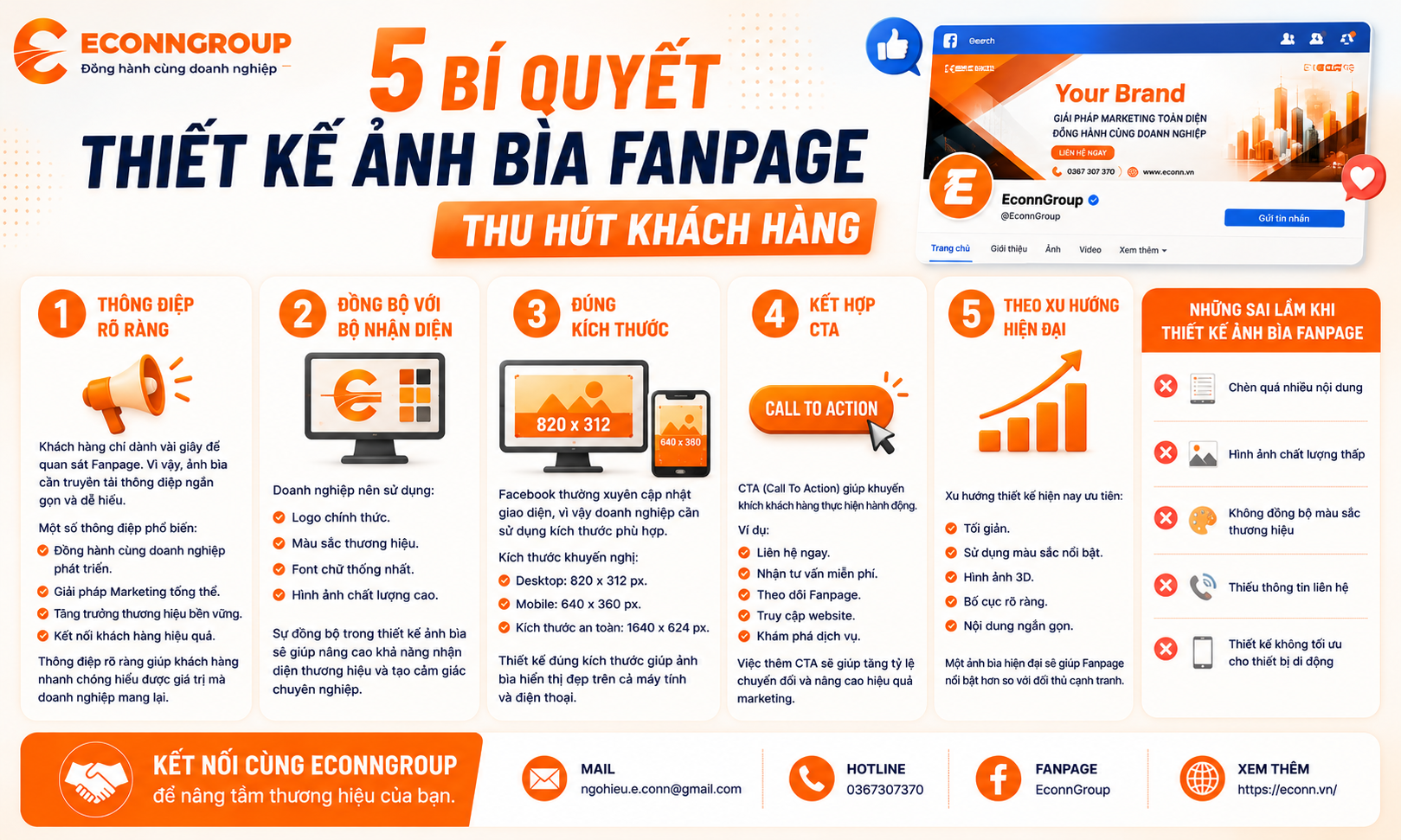 5 Bí Quyết Thiết Kế Ảnh Bìa Fanpage Thu Hút Khách Hàng