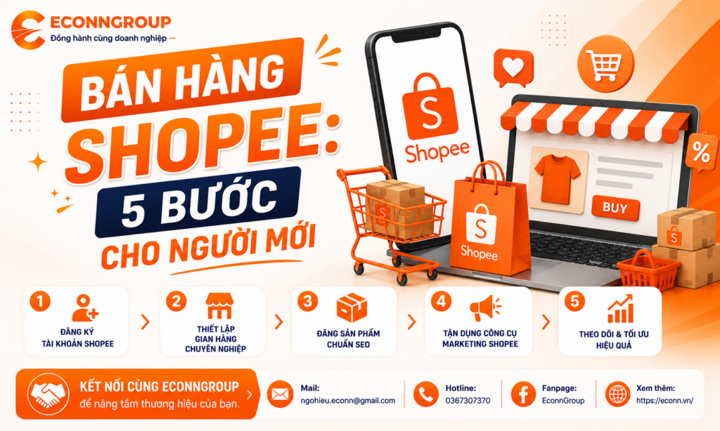 Bán Hàng Shopee: 5 Bước Cho Người Mới