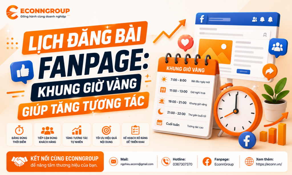 Lịch Đăng Bài Fanpage: Khung Giờ Vàng Giúp Tăng Tương Tác