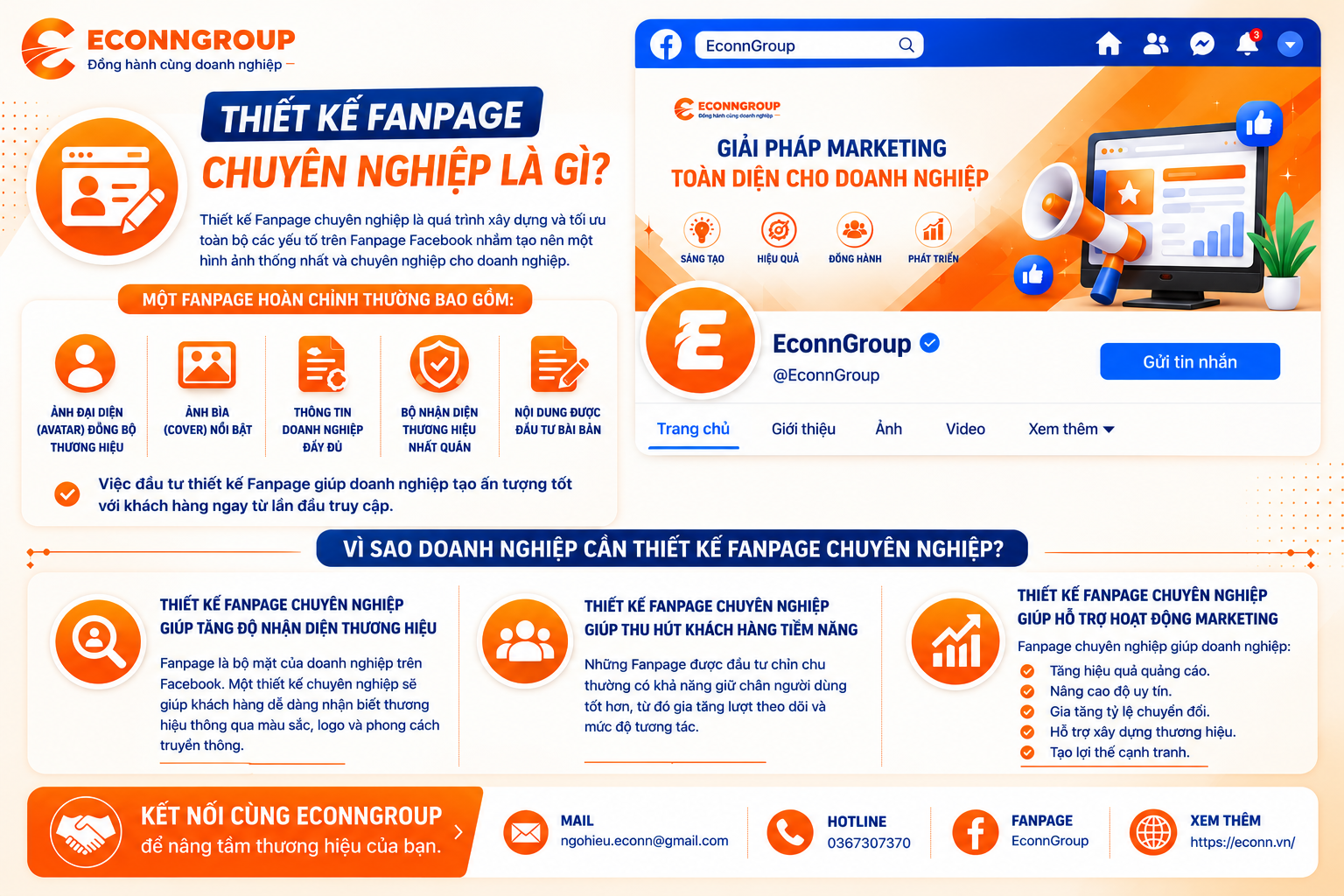 Vì Sao Doanh Nghiệp Cần Thiết Kế Fanpage Chuyên Nghiệp